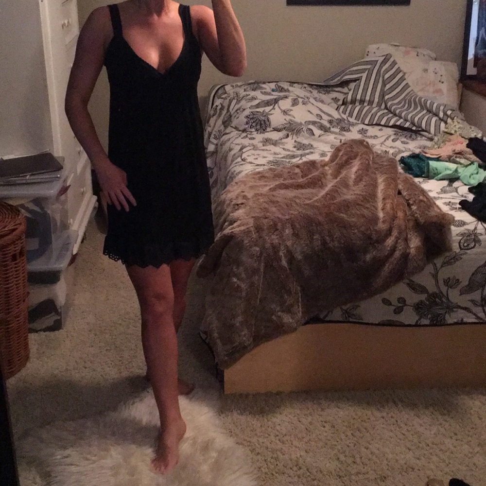 Black cotton boutique sun dress